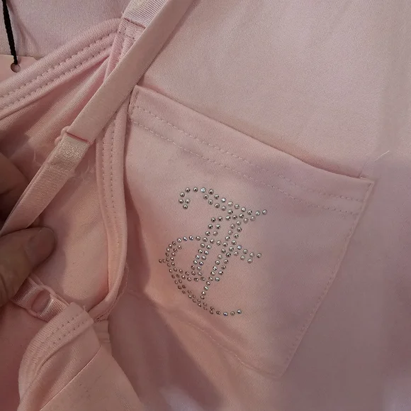 NWT Juicy Couture Light Pink Pajama Set Xl - Picture 4 of 8